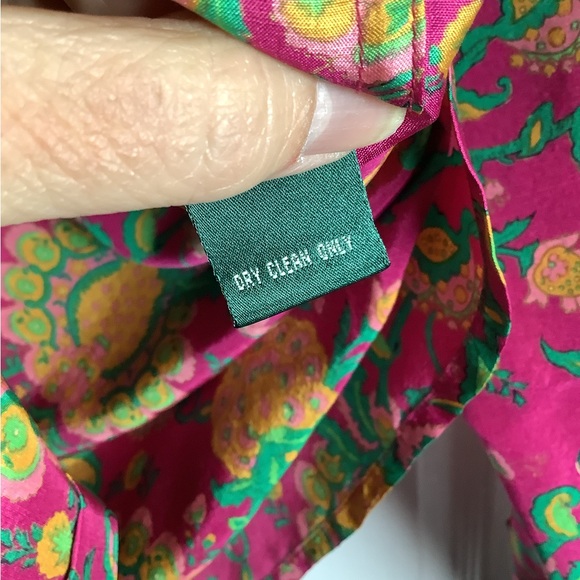 Lauren Ralph Lauren silk floral button up blouse - Picture 14 of 14